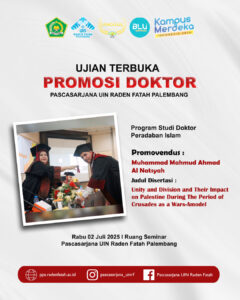 Promosi Doktor Muhammad Mahmud Ahmad Al-Natsyah